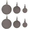 NUSITOU Piastre Bersaglio in Acciaio Inox 6 Pezzi, Rotonde | Diametri Centro 2/3/4cm, per Allenamento Indoor e Pratica, Adatte ad Albero o Parete