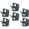 BCOATH Arrow Rest for Recurve, 6 Pezzi, Supporti Autoadesivi in ABS Nero, per Mano Destra, per Arco Ricurvo e Bersaglio Arco
