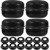 GLEAVI Kit 20 Pezzi Rondelle in Ferro per ASSE Bicicletta Nero, Protezione dallo Sporco e Lunga Durata, Ricambio per Mozzo Bici e Cuscinetti, per Manutenzione e Upgrade ASSE