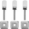 Ciieeo Vite Pinna per Paddle Board M4 in Acciaio Inox 3 Pezzi