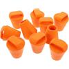 TEHAUX 10 Pezzi TPE Scupper Plug Tappo di Scarico per Kayak e Barca, Arancione, a Pressione, per Foro di Scarico, Resistente all'Usura, per Canoe e Gommoni