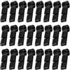 MAGICLULU 60 Pezzi Clip per Lampada Frontale per Casco Rigido, Supporto per Casco Rigido a Intera in Plastica Nera, Fissaggio Sicuro, per Pesca e Corsa Notturna