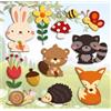 Adesivo decorativo per parete 3D Happy Forest 31x31 cm