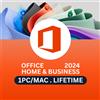 Microsoft Office 2024 Home & Business | Rilascio | 1 PC/MAC | Durata Illimitata