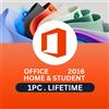 Microsoft Office 2016 Home & Student | Attivazione telefonica | 1 PC | Licenza a vita