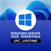 Microsoft Windows Server 2019 Essentials | Attivazione Online | 1 PC | A vita