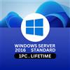 Microsoft Windows Server 2016 Standard | Attivazione Online | 1 PC | A vita