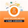 Avast Secureline VPN | 5 Dispositivi | 1 Anno