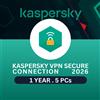 Kaspersky VPN Secure Connection 2026 | 5 PC | 1 Anno