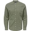 Only & Sons ONSCAIDEN Solid - Camicia da Uomo per Il Tempo Libero - Slim Fit XS S M L XL XXL, Palude, L