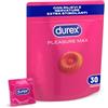 Durex Pleasuremax, Preservativi con Rilievi e Nervature, Formato Convenienza, Confezione Riciclabile Salvaspazio, 30 Profilattici