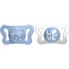 Chicco PhysioForma Micrò, Succhietto per Neonato, Leggero con Tettina Mini, Forma Ergonomica, Supporta il Corretto Sviluppo della Bocca, 0-2 Mesi, 2 Pezzi, Azzurro