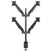 Multibrackets Supporto 4 brate flessibili Gas Lift pentru LCD Multibrackets MB-7235, 4*15-32", incl. verticala:+75/ -45º, rotire: +/-90º