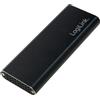 LogiLink Alloggiamento per disco rigido LogiLink M.2 SATA USB 3.2 Gen 2 alluminio nero (confezione da 1)