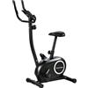 BellaFurn Cyclette da interno con Bluetooth e sistema di resistenza magnetica | Colore: Nero | Dimensioni: 51x86x128 cm