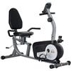 BellaFurn Cyclette ergometrica | Colore: Grigio/Nero/Argento | Dimensioni: 62x122-137x103 cm