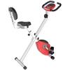 BellaFurn Cyclette magnetica da casa con display LCD | Colore: Rosso | Dimensioni: 43x97x109 cm