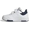 adidas Tensaur Hook And Loop Shoes, Sneaker Unisex - Bambini e ragazzi, White Green Collegiate Navy, 34 EU