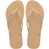 Havaianas - Slim Logo Pop Up, Infradito da Donna con Logo a Contrasto, Silhouette Slim Confortevole e Suola Antiscivolo