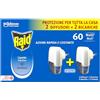 Raid Liquido Elettrico, Antizanzare da Interno, Inodore, 2 Basi + 2 Ric.