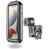 INTERPHONE QUIKLOX - 2 in 1 - Custodia Rigida Impermeabile Universale Smartphone fino a 6.5"- Supporto Cellulare per Moto - Sistema Modulare QUIKLOX - Attacco a Manubrio Incluso
