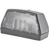HELLA 2KA 003 389-081 Luce targa, Alogeno, Montaggio, esterno/Avvitamento PG, Sx/Dx