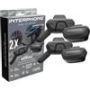 INTERPHONE AERIAL Doppio, Interfono bici per la comunicazione fra 2 ciclisti fino a 300mt, Interfono casco bicicletta con Bluetooth per GPS, musica e chiamate, Impermeabile e con filtro anti-vento