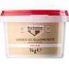 Bartoline Mastice per vetri all'olio di lino 1 kg - Sigillante multiuso per finestre e telai - Ideale per telai in legno e metallo