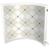 KÖNIGHAUS Riscaldatore a infrarossi Könighaus - riscaldamento ad arco 300 watt - a basso consumo = riscalda in 2 minuti - con termostato - riscaldatore mobile - look piacevole con motivo: Bianco a quadri