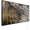 Könighaus pannello riscaldante a infrarossi - 1200 Watt | 5 anni di garanzia | Doppia protezione surriscaldamento | Corpo ultrapiatto per 18-29 m² | Colore cornice: nero | Motivo: 09. Rettile