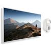 KÖNIGHAUS Riscaldatore a infrarossi Könighaus - 600 Watt + termostato smart e APP Könighaus - una stufetta elettrica a basso consumo - Cornice bianca (11. Escursioni)