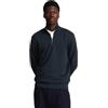 Lyle & Scott Tonal Eagle - Felpa da uomo con zip a un quarto, Blu marino scuro, XL