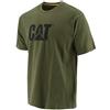 CAT Caterpillar Men's Iconic Logo Premium Ringspun Combed Cotton Tee, Chive, XL