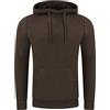 riverso RIVErik - Felpa da uomo con cappuccio e tasche a marsupio, in cotone nero, rosso, marrone, beige, S, M, L, XL, 2XL, 3XL, 4XL, 5XL