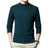 OWEIEYEU Maglione da uomo in cashmere con collo a lupetto, a maniche lunghe, pullover in maglia aderente, maglione caldo, En8 nerastro, XXL