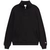 Champion Felpa Uomo con Mezza Zip e Interno Felpato Icons, 221229 (IT, Testo, M, Regular, Regular, Nero)
