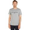 Tommy Hilfiger Uomo T-Shirt Maniche Corte Core Tommy Logo Scollo Rotondo, Grigio (Cloud Heather), L