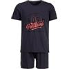 Henry Terre Pigiama da uomo Shorty Oregon Portland 2 pezzi M-5XL cotone, antracite., XXXXL