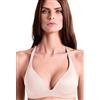 LORMAR Reggiseno donna triangolo imbottito senza ferretto 01430L (Talco, 3B)