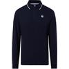NORTH SAILS Polo Uomo ML in piqué di Cotone Bio con Patch Logo