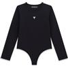 GUESS Maglietta a Maniche Lunghe per Bambine e Ragazze Nero
