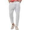 Evoga Pantaloni Uomo in Lino sartoriali Estivi Slim Fit pantalacci Casual Traspirante