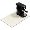 Tappetino per caffè 60x50 cm con punti colorati per cucina, beige