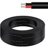 AOHEWEI Cavo a 2 conduttori da 5 Metri 17AWG, Cavo Flessibile in Rame stagnato Intrecciato 2x1,0 mm², Cavo Elettrico a Bassa Tensione 5V/12V/24V/300V per Strisce LED, Automobili, Esterni e Fai da Te