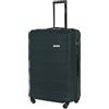 BARRENS Valigia Grande Rigida Trolley da Stiva XL 77 cm ABS con 4 Ruote Bagaglio Valigie Leggera 91 L Organizzazione Fino a 23 kg (Verde)