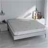 Italian Bed Linen Topper Memory Foam ALOE letto Matrimoniale 160x190 cm, altezza 5 cm, Made in Italy, Rivestimento Sfoderabile e Lavabile, Coprimaterasso con Elastici per fissaggio al materasso