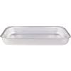 Baldassare Agnelli Pentole Agnelli Linea Alluminio Professionale Rostiera Rettangolare, Argento, 40 x 28 cm