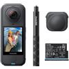 Insta360 X4 Air Pack Starter Nero grafite Videocamera leggera 165g 8K 360 selfie stick
