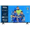 TCL TV 43" TCL 43P635 LED 4K ULTRA HD SMART WIFI GOOGLE TV 2300 PPI NO 8K NO SAMSUNG