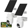 EZVIZ CB8 Lite Kit da 2 Telecamera 4K WiFi Esterno Senza Fili a Batteria con
